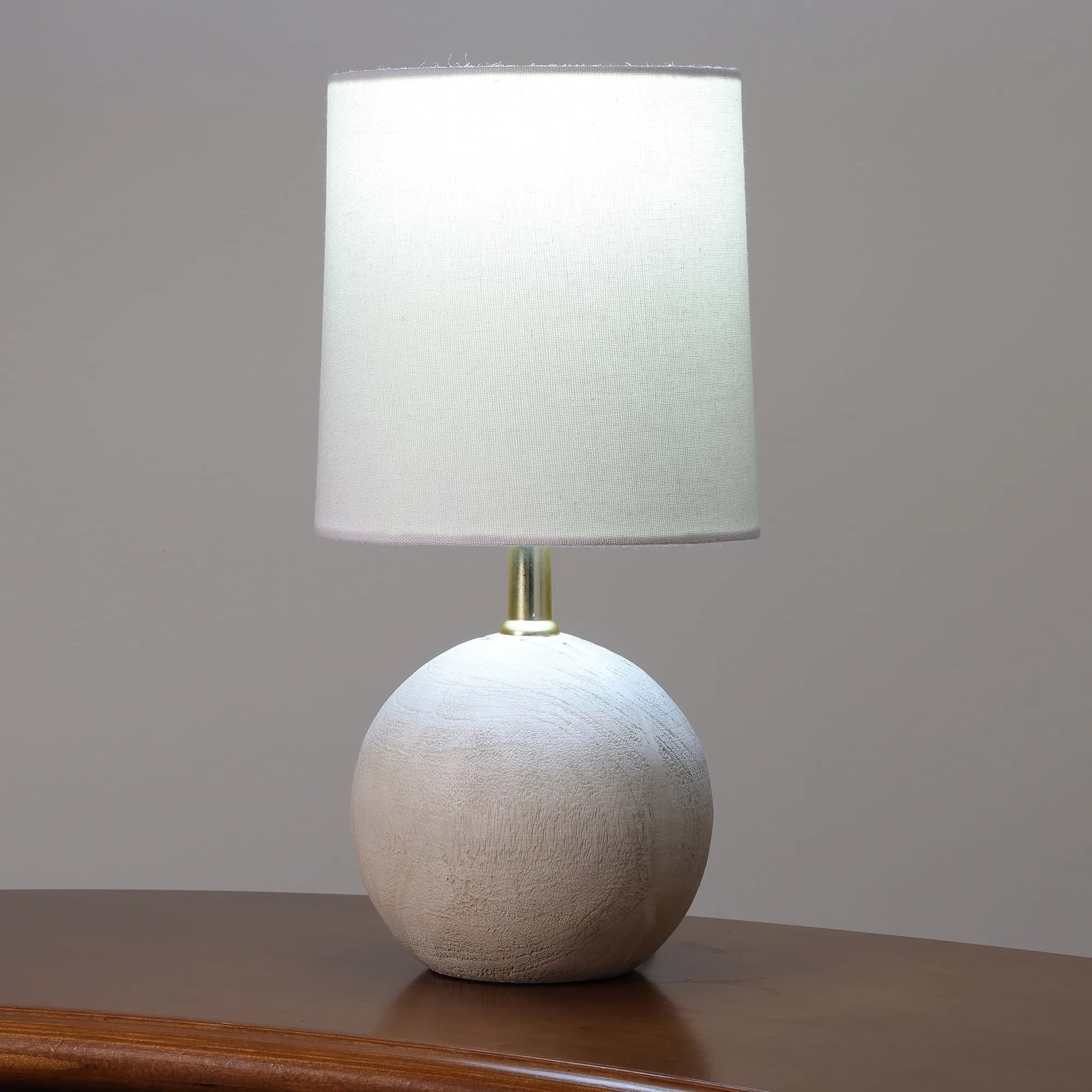 Mainstays Mini Ball Base Table Lamp, 12.75" H